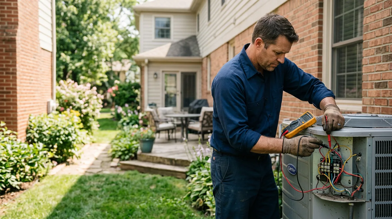 HVAC technician working near Buffalo, IA